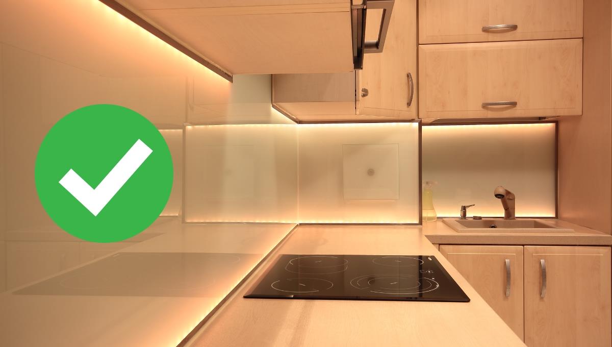 El truco con luces para mejorar la decoración de tu cocina